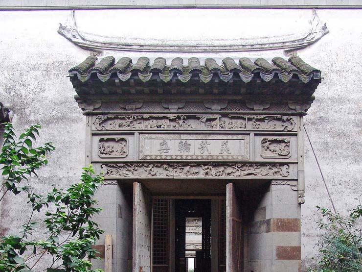 古建砖雕门楼