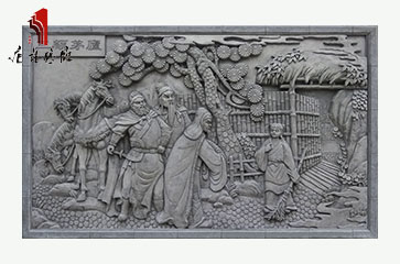 唐语人物文化故事砖雕三国系列三顾茅庐TY-HC2000-1