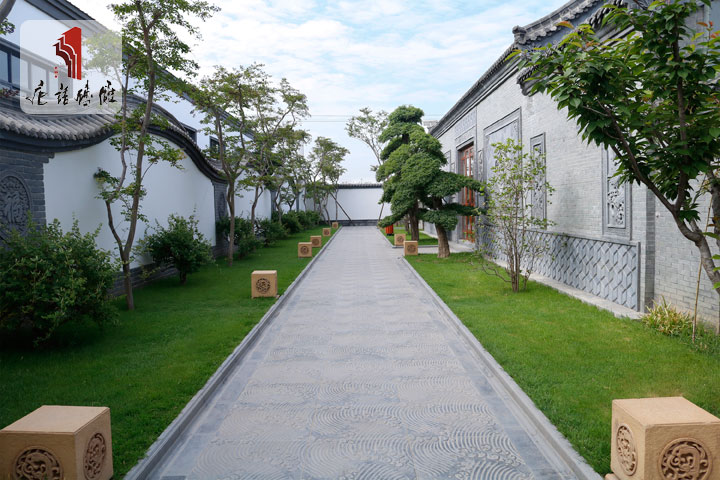 唐语仿古砖雕古建筑街道