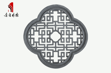 唐语砖雕梅花形镂空窗TY-LK1200-9