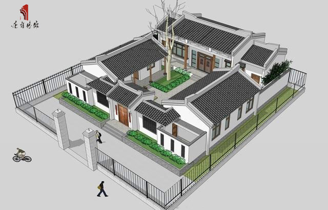 四合院建筑平面中的出入躲闪关系